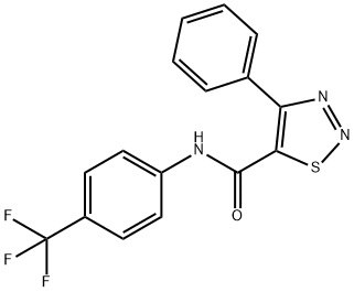 4-PHENYL-N-[4-(TRIFLUOROMETHYL)PHENYL]-1,2,3-THIADIAZOLE-5-CARBOXAMIDE