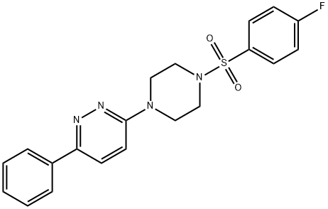 3-(4-[(4-FLUOROPHENYL)SULFONYL]PIPERAZINO)-6-PHENYLPYRIDAZINE