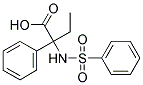 BENZENEACETIC ACID, ALPHA-ETHYL-ALPHA-[(PHENYLSULFONYL)AMINO]-