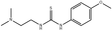 ((2-(DIMETHYLAMINO)ETHYL)AMINO)((4-METHOXYPHENYL)AMINO)METHANE-1-THIONE