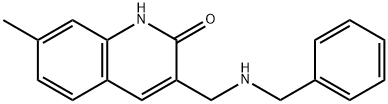 3-(BENZYLAMINO-METHYL)-7-METHYL-1H-QUINOLIN-2-ONE