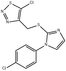 1-(4-CHLOROPHENYL)-1H-IMIDAZOL-2-YL (5-CHLORO-1,2,3-THIADIAZOL-4-YL)METHYL SULFIDE