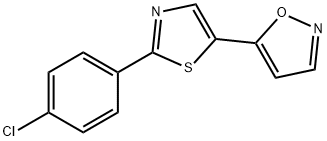 5-[2-(4-chlorophenyl)-1,3-thiazol-5-yl]-1,2-oxazole