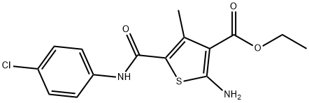 2-Amino-5-(4-chloro-phenylcarbamoyl)-4-methyl-thiophene-3-carboxylic acid ethyl