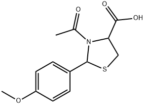 (2R,4R)-3-乙酰-2-(4-甲氧苯基)-1,3-噻唑烷-4-羧酸