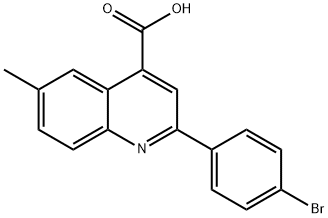 2-(4-溴苯基)-6-甲基-喹啉-4-羧酸
