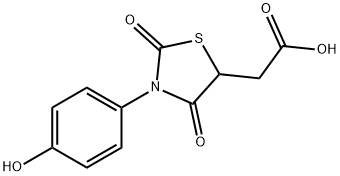 5-Thiazolidineacetic acid, 3-(4-hydroxyphenyl)-2,4-dioxo-