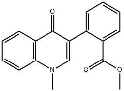 Benzoic acid, 2-(1,4-dihydro-1-methyl-4-oxo-3-quinolinyl)-, methyl ester