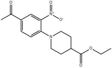 ETHYL 1-(4-ACETYL-2-NITROPHENYL)-4-PIPERIDINECARBOXYLATE