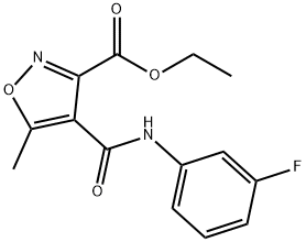 ETHYL 4-[(3-FLUOROANILINO)CARBONYL]-5-METHYL-3-ISOXAZOLECARBOXYLATE