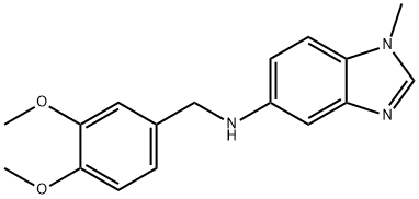 (3,4-DIMETHOXY-BENZYL)-(1-METHYL-1H-BENZOIMIDAZOL-5-YL)-AMINE