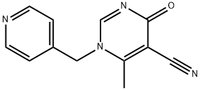 6-METHYL-4-OXO-1-(4-PYRIDINYLMETHYL)-1,4-DIHYDRO-5-PYRIMIDINECARBONITRILE