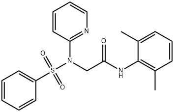 N-(2,6-DIMETHYLPHENYL)-2-[(PHENYLSULFONYL)(2-PYRIDINYL)AMINO]ACETAMIDE