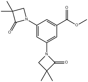 METHYL 3,5-BIS(3,3-DIMETHYL-2-OXO-1-AZETANYL)BENZENECARBOXYLATE