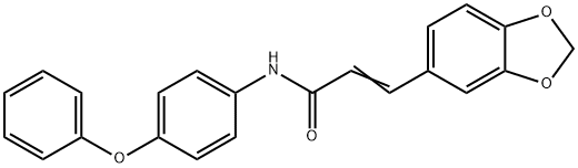 3-(1,3-BENZODIOXOL-5-YL)-N-(4-PHENOXYPHENYL)ACRYLAMIDE