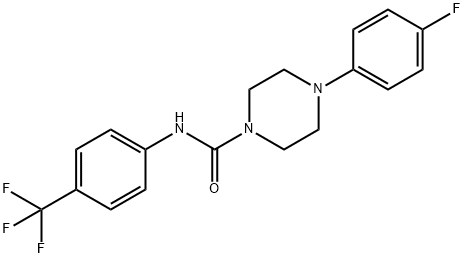 (4-(4-FLUOROPHENYL)PIPERAZINYL)-N-(4-(TRIFLUOROMETHYL)PHENYL)FORMAMIDE