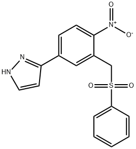 2-NITRO-5-(1H-PYRAZOL-3-YL)BENZYL PHENYL SULFONE