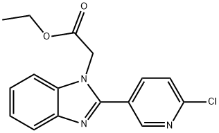 ETHYL 2-[2-(6-CHLORO-3-PYRIDINYL)-1H-1,3-BENZIMIDAZOL-1-YL]ACETATE