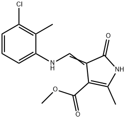 METHYL 4-[(3-CHLORO-2-METHYLANILINO)METHYLENE]-2-METHYL-5-OXO-4,5-DIHYDRO-1H-PYRROLE-3-CARBOXYLATE