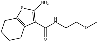 2-AMINO-4,5,6,7-TETRAHYDRO-BENZO[B]THIOPHENE-3-CARBOXYLIC ACID (2-METHOXY-ETHYL)-AMIDE