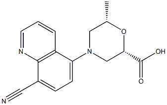 (2S,6S)-4-(8-cyanoquinolin-5-yl)-6-methylmorpholine-2-carboxylic acid