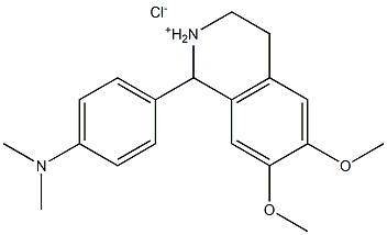 1-(4-DIMETHYLAMINO-PHENYL)-6,7-DIMETHOXY-1,2,3,4-TETRAHYDRO-ISOQUINOLINIUM CHLORIDE