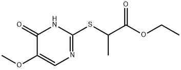 ETHYL 2-[(4-HYDROXY-5-METHOXY-2-PYRIMIDINYL)SULFANYL]PROPANOATE