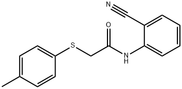 N-(2-CYANOPHENYL)-2-[(4-METHYLPHENYL)SULFANYL]ACETAMIDE