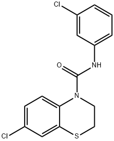 7-CHLORO-N-(3-CHLOROPHENYL)-2,3-DIHYDRO-4H-1,4-BENZOTHIAZINE-4-CARBOXAMIDE