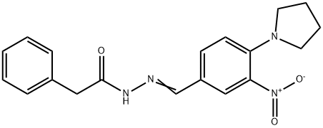 N'-([3-NITRO-4-(1-PYRROLIDINYL)PHENYL]METHYLENE)-2-PHENYLACETOHYDRAZIDE