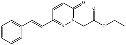 ETHYL 2-[6-OXO-3-STYRYL-1(6H)-PYRIDAZINYL]ACETATE