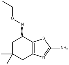 7(4H)-Benzothiazolone, 2-amino-5,6-dihydro-5,5-dimethyl-, O-ethyloxime