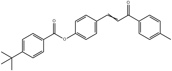 4-[3-(4-METHYLPHENYL)-3-OXO-1-PROPENYL]PHENYL 4-(TERT-BUTYL)BENZENECARBOXYLATE