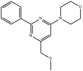 METHYL (6-MORPHOLINO-2-PHENYL-4-PYRIMIDINYL)METHYL SULFIDE