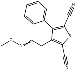 3-[2-(METHOXYIMINO)ETHYL]-4-PHENYL-2,5-THIOPHENEDICARBONITRILE