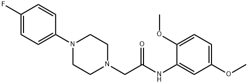 1-Piperazineacetamide, N-(2,5-dimethoxyphenyl)-4-(4-fluorophenyl)-