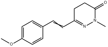 3(2H)-Pyridazinone, 4,5-dihydro-6-[2-(4-methoxyphenyl)ethenyl]-2-methyl-