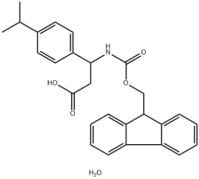 3-([(9H-FLUOREN-9-YLMETHOXY)CARBONYL]AMINO)-3-(4-ISOPROPYLPHENYL)PROPANOIC ACID HYDRATE