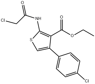 ETHYL 2-[(CHLOROACETYL)AMINO]-4-(4-CHLOROPHENYL)THIOPHENE-3-CARBOXYLATE