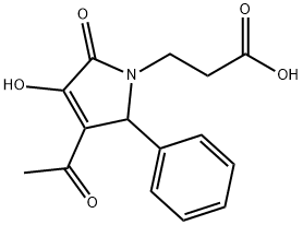 1H-Pyrrole-1-propanoic acid, 3-acetyl-2,5-dihydro-4-hydroxy-5-oxo-2-phenyl-