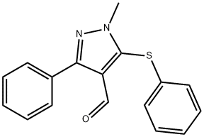 1-METHYL-3-PHENYL-5-(PHENYLSULFANYL)-1H-PYRAZOLE-4-CARBALDEHYDE