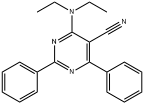 5-Pyrimidinecarbonitrile, 4-(diethylamino)-2,6-diphenyl-