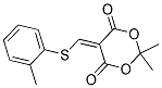 2,2-DIMETHYL-5-([(2-METHYLPHENYL)SULFANYL]METHYLENE)-1,3-DIOXANE-4,6-DIONE