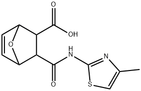 3-(4-METHYL-THIAZOL-2-YLCARBAMOYL)-7-OXA-BICYCLO[2.2.1]HEPT-5-ENE-2-CARBOXYLIC ACID