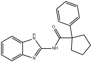 Cyclopentanecarboxamide, N-1H-benzimidazol-2-yl-1-phenyl-