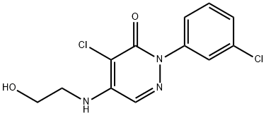4-CHLORO-2-(3-CHLOROPHENYL)-5-[(2-HYDROXYETHYL)AMINO]-3(2H)-PYRIDAZINONE
