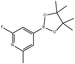 2-氟-6-甲基-4-(4,4,5,5-四甲基-1,3,2-二氧杂环戊硼烷-2-基)-吡啶