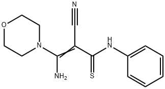 (2E)-3-amino-2-cyano-3-(morpholin-4-yl)-N-phenylprop-2-enethioamide