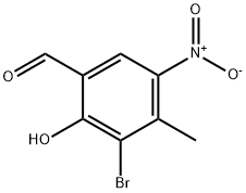 3-BROMO-2-HYDROXY-4-METHYL-5-NITRO-BENZALDEHYDE