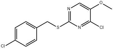 4-chloro-2-{[(4-chlorophenyl)methyl]sulfanyl}-5-methoxypyrimidine